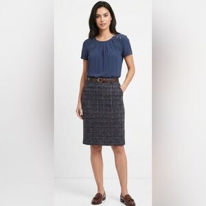 🏷️BIN🏷️ Banana Republic Navy Blue Blouse